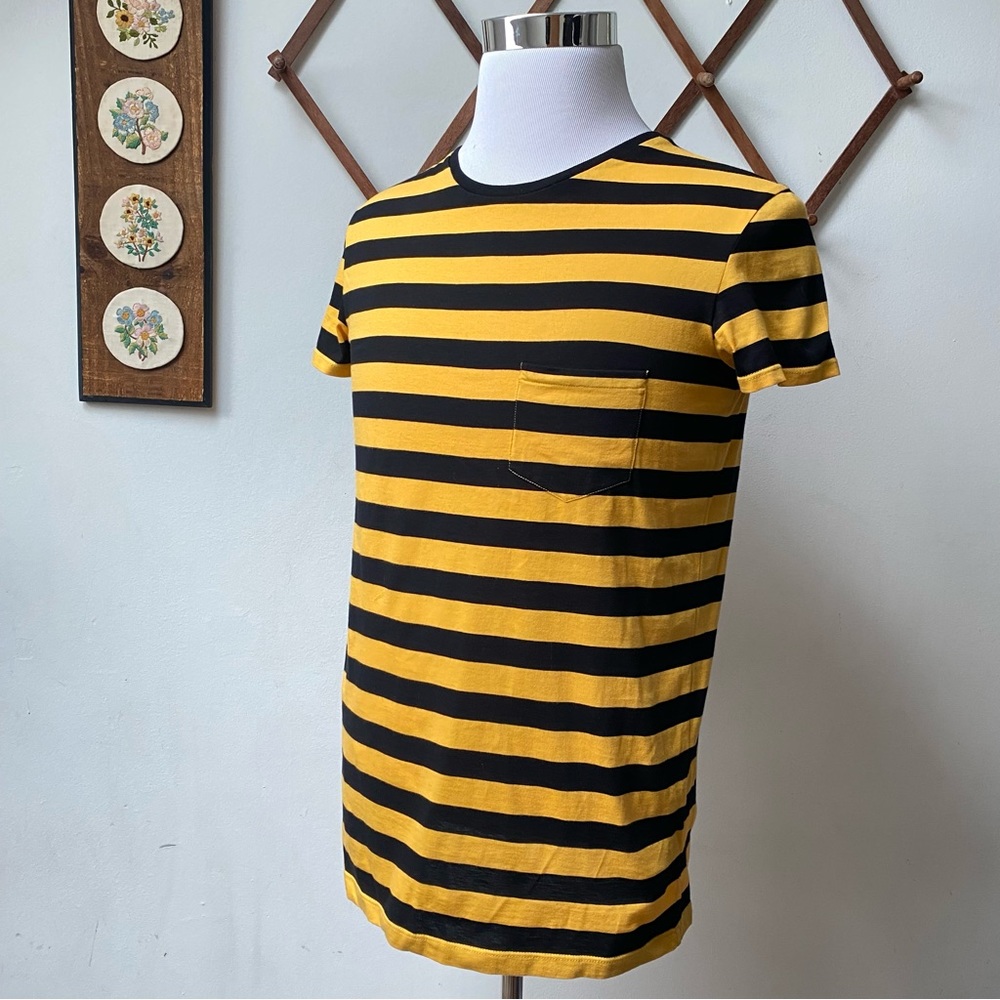 Saint Laurent Paris Striped Pocket Tee Mens Small - Picture 11 of 14